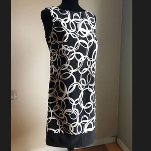 AB Studio Black and White Dress Size 10